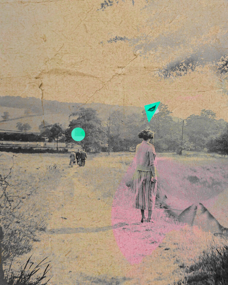 A path of her own (Collage, Marga Villaverde - Mintchocollage)