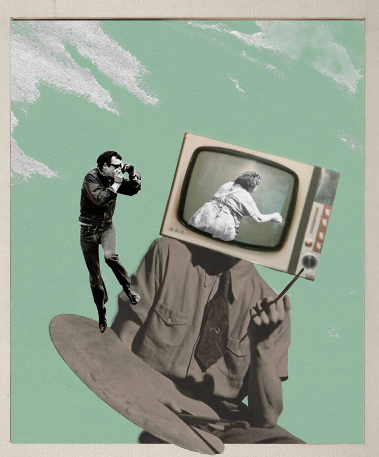 TV Lady (Collage, Marga Villaverde - Mintchocollage)